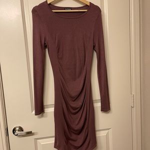 Express long sleeve mauve dress